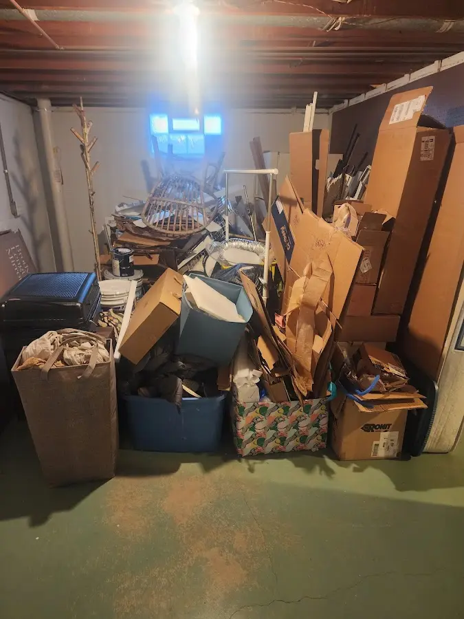 Roll-off dumpster container at job site for Roll Off Dumpster Rental in Satsuma